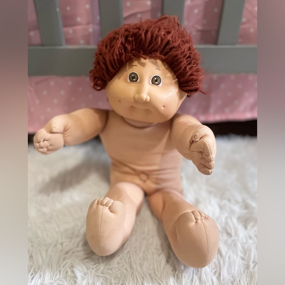 Vintage 1978, 1982 Cabbage Patch Kids Doll Red Brown Hair Boy Brown Eyes - Picture 2 of 16